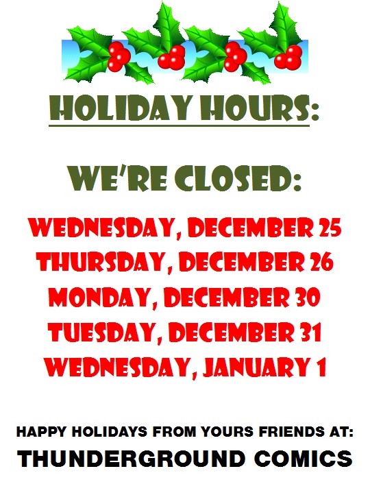 HOLIDAY HOURS
